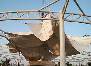 膜結(jié)構(gòu)中膜布怎么安裝？