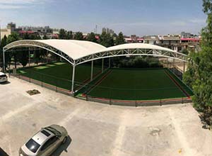 門球場膜結(jié)構(gòu)頂棚/罩棚有哪些優(yōu)點？(圖文)