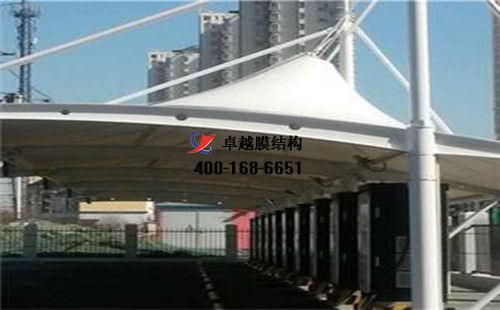 開封縣膜結(jié)構(gòu)充電站樁車棚【開封縣麗福源食品有限公司等】工程設(shè)計(jì)施工案例
