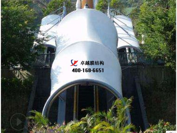 濟源膜結(jié)構(gòu)地下車庫出入口【濟源市冠盛食品有限公司等】設計施工案例