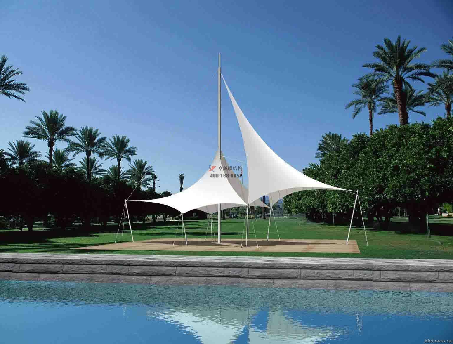 棗莊景觀<font color='red'>張拉膜結構</font>遮陽棚【生產廠家】