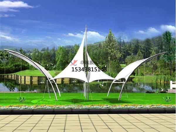 景德鎮(zhèn)景觀<font color='red'>張拉膜結(jié)構(gòu)</font>遮陽棚【生產(chǎn)廠家】