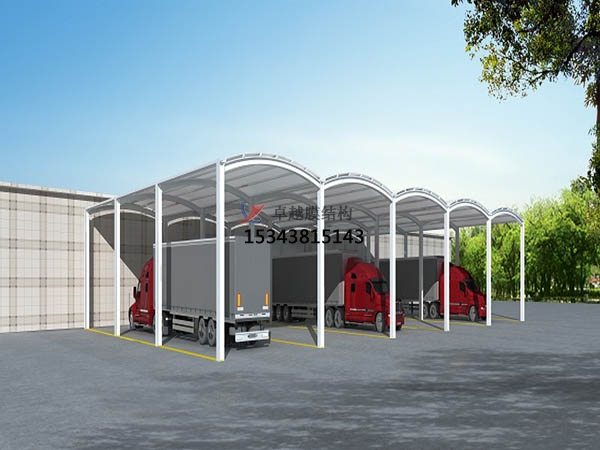 吉安膜結(jié)構(gòu)雨棚工程設計施工案例 　　