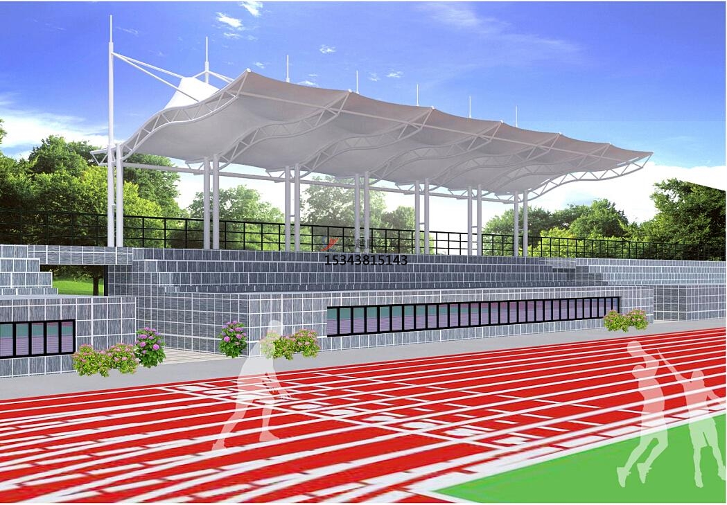 云南<font color='red'>膜結(jié)構(gòu)看臺(tái)</font>/舞臺(tái)【云南師大附中等】工程設(shè)計(jì)施工案例