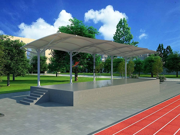 汨羅體育場看臺膜結(jié)構(gòu)/舞臺罩棚【設計安裝】