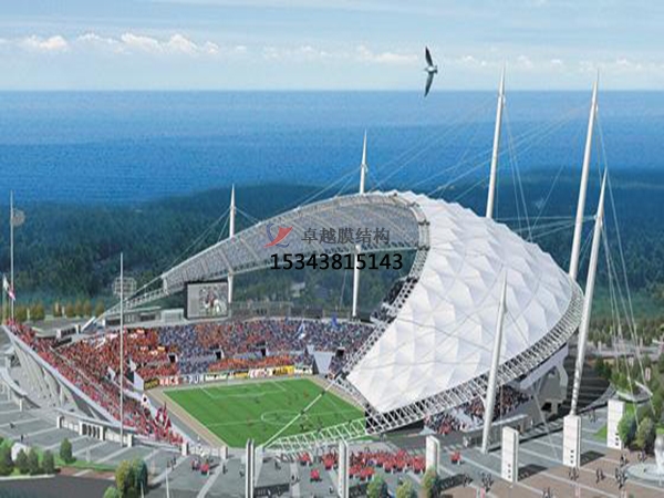 陽新<font color='red'>膜結(jié)構(gòu)看臺</font>雨棚設(shè)計生產(chǎn)安裝