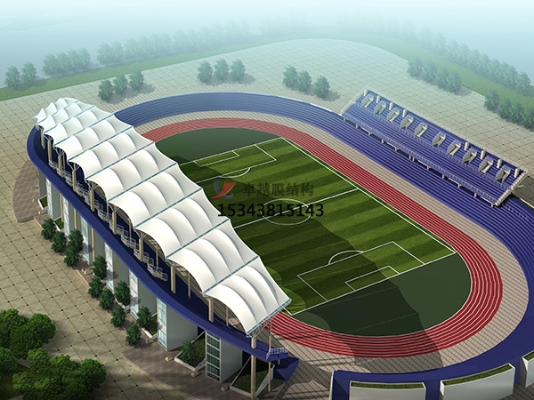 看臺張拉膜是什么？體育場看臺遮陽<font color='red'>張拉膜結(jié)構(gòu)</font>有哪些特點？