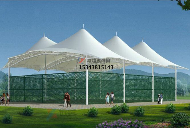  足球場膜結(jié)構(gòu)雨棚破損如何修復(fù)？